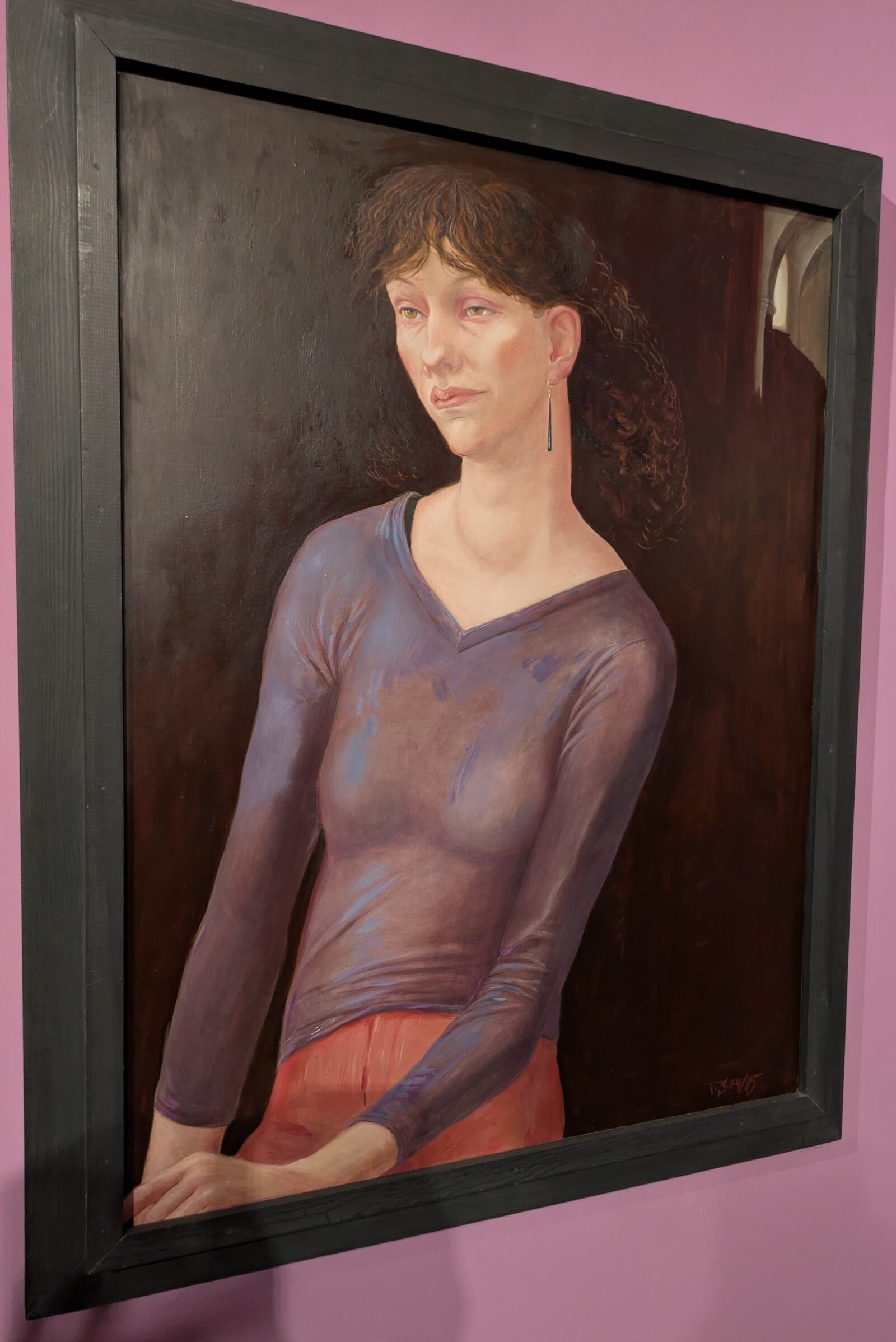 Fräulein Krupicka, Gemälde von Prof. Volker Stelzmann, 1984/85